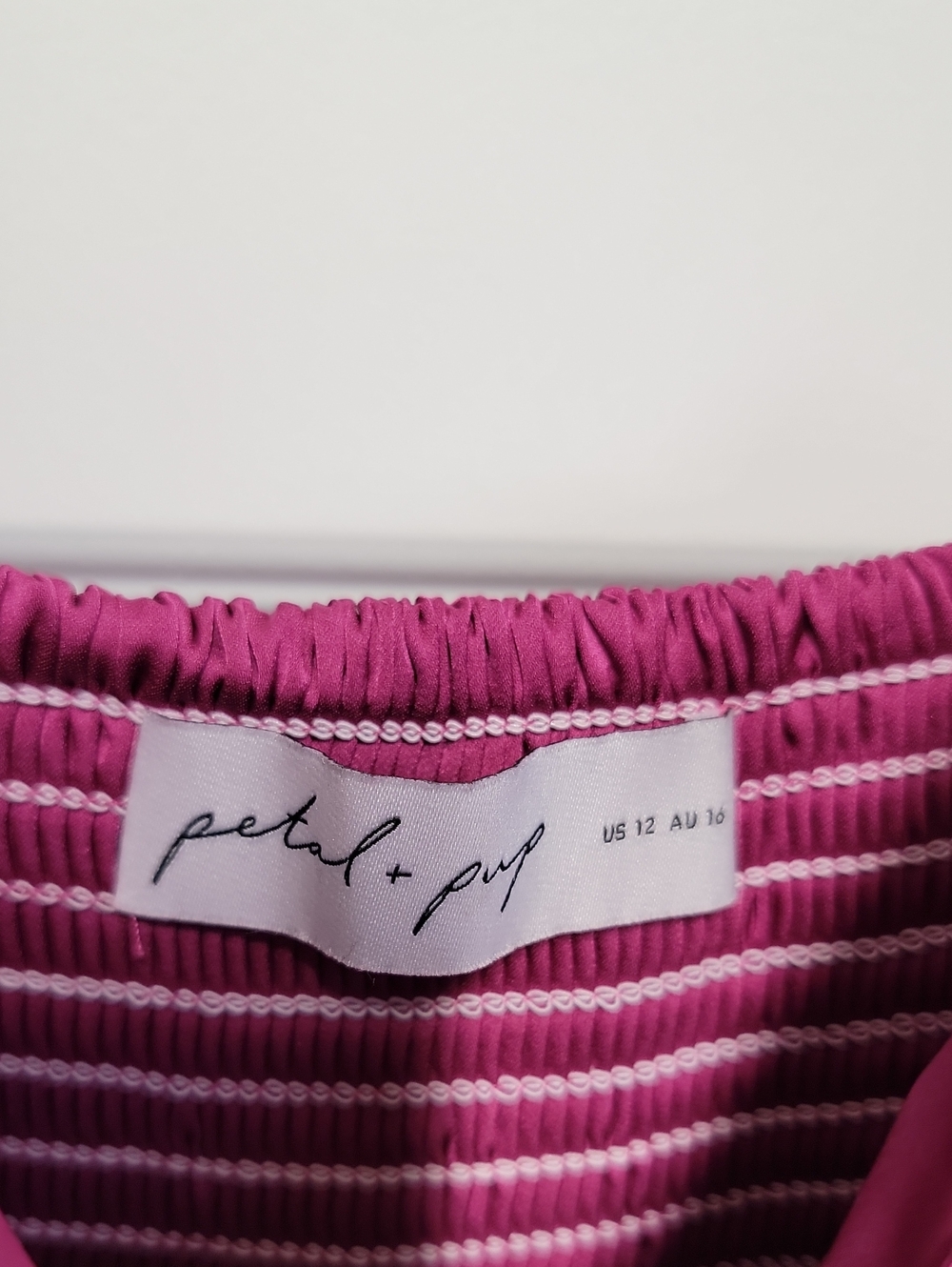 Petal & Pup Pleated Magenta Sleeveless Satin Maxi Dress Sz 12 - Picture 6 of 14
